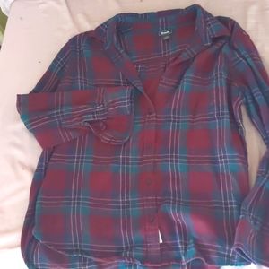 Thick plaid Flannel shirt roots